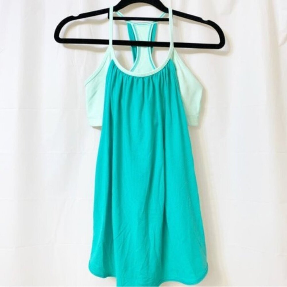 Lululemon Tuck Me In Tank Bali Breeze/Fresh Teal Size 4